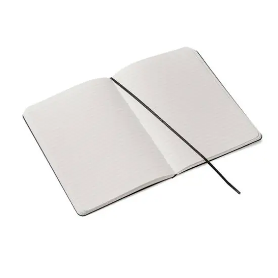 Fabrian&reg; EcoQua Plus A5 Lined Stitch-Bound Notebook Black {5}