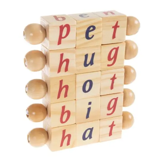 Toy Time Wooden Twist Letter Blocks {5}