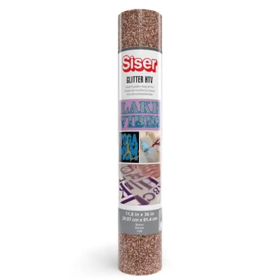 Siser&reg; Glitter Heat Transfer Vinyl, 36" Brown {1}