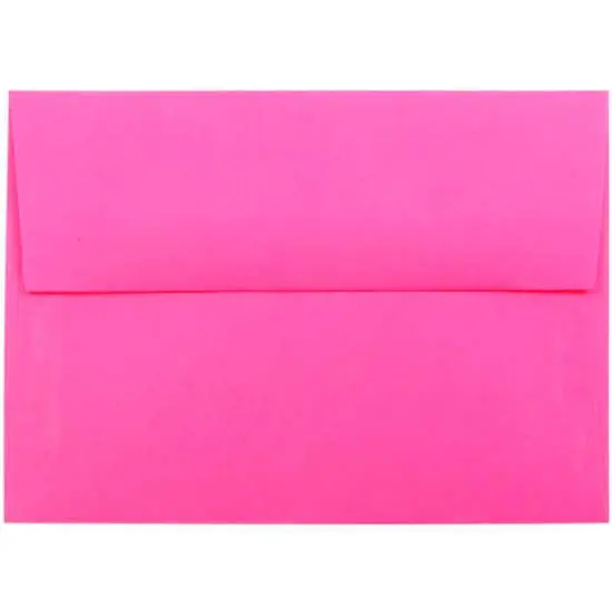 JAM Paper A1 Brite Hue Blank Greeting Cards & Envelopes, 25ct. Fuchsia Hot Pink {4}