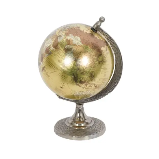 10" Brown Aluminum Traditional Globe {4}