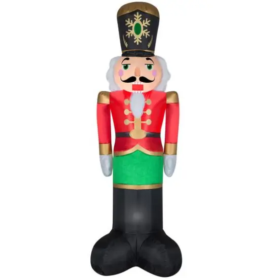 8ft. Airblown&reg; Inflatable Mixed Media Luxe Nutcracker {1}