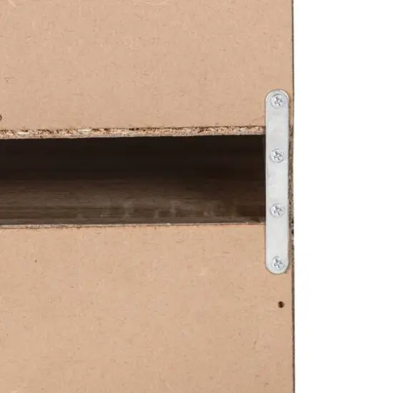 Honey Can Do Brown Stackable 6 Cube Shelf Organizer with Anti-Tip Hardware {7}