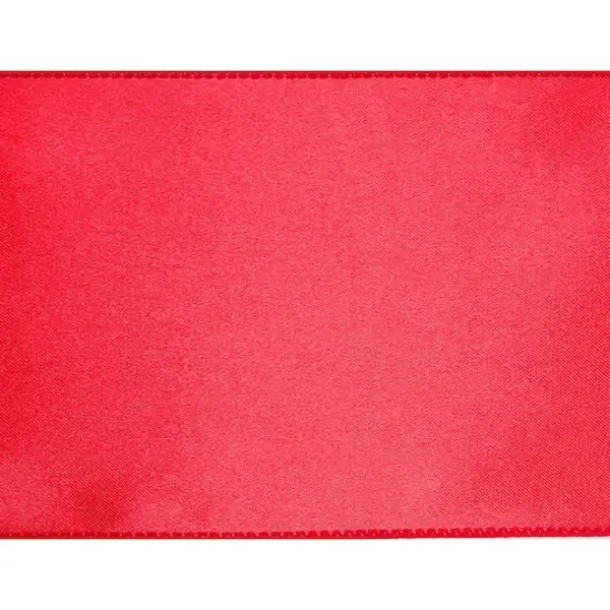 4" x 18ft. Red Satin Ribbon by Celebrate It&trade; {4}