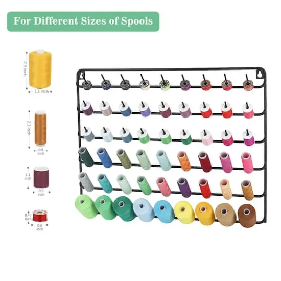 NEX&trade; Black 54-Spool Metal Thread Rack, 2ct. {4}