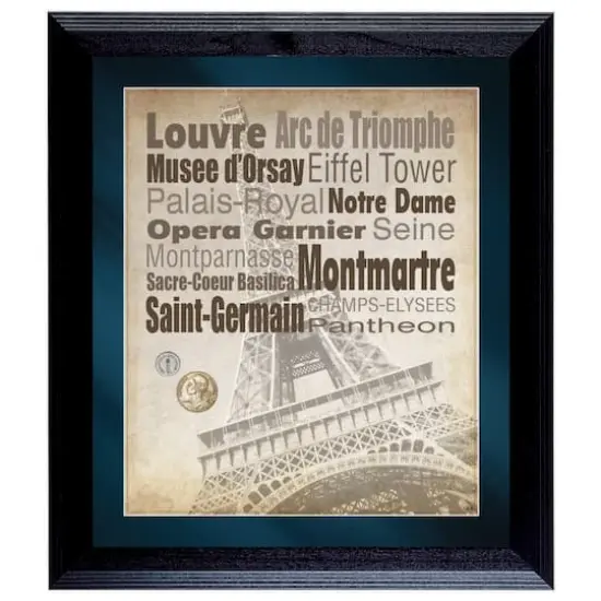 Paris The City of Lights Wall Frame with Coins {1}