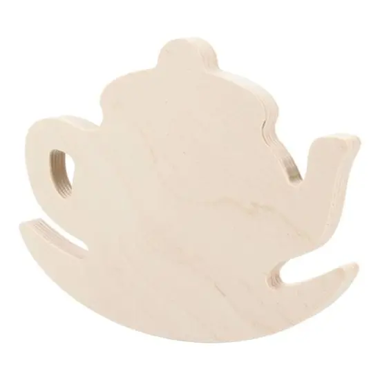 Leisure Arts&reg; 6" Rocking Teapot Wood Shape {1}