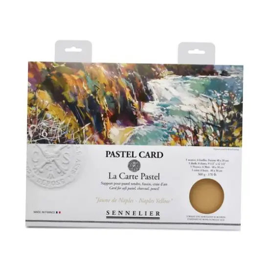 Sennelier La Carte Pastel Card Pochette Monochromatic Naples Yellow {1}