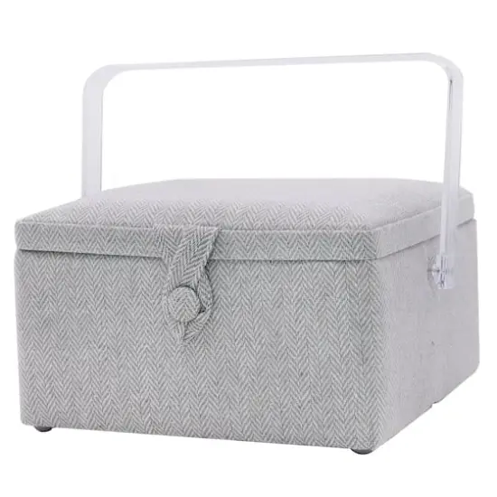 Gray Square Sewing Basket by Loops & Threads&reg; {3}