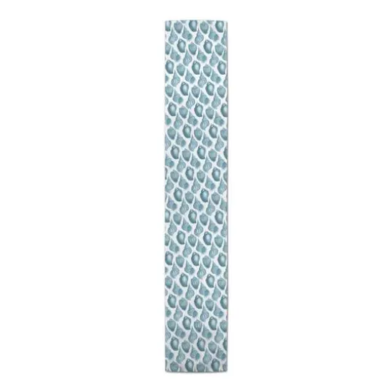 Shells Outdoor Table Runner Light Blue {1}