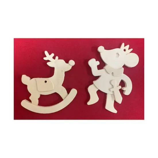 Works of Ahhh... Wood Painting Kit - 12 Holiday Ornaments {6}