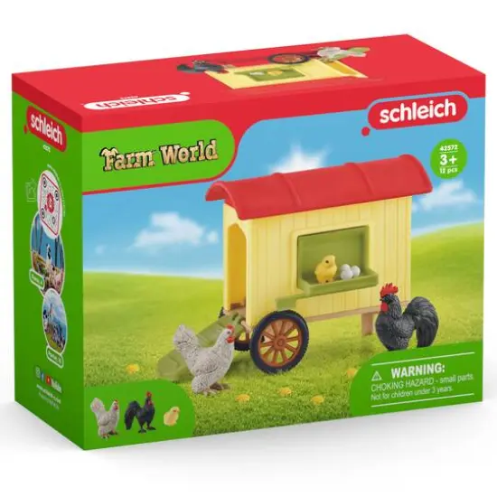 Schleich Farm World Mobile Chicken Coop Playset {6}