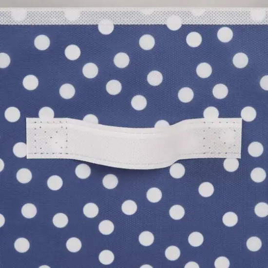 DII&reg; 11" French Blue & White Dots Storage Cube, 2ct. {6}