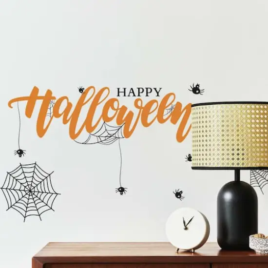 RoomMates Happy Halloween Quote Peel & Stick Wall Decal {4}