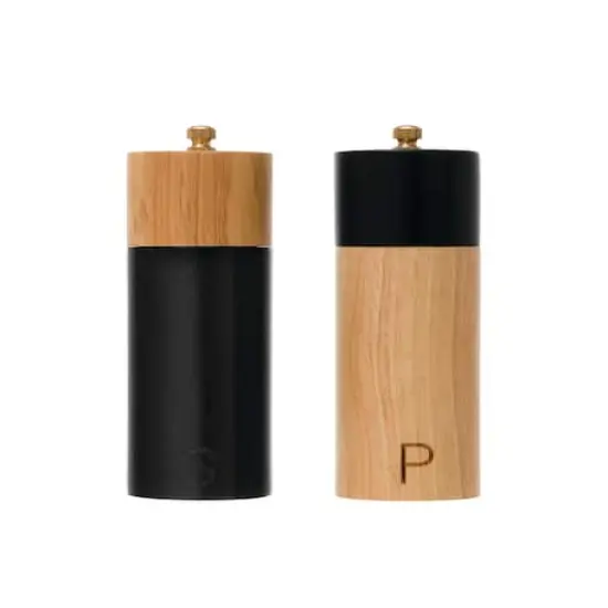 Hello Honey&reg; Two-Tone Rubber Salt & Pepper Mills {3}