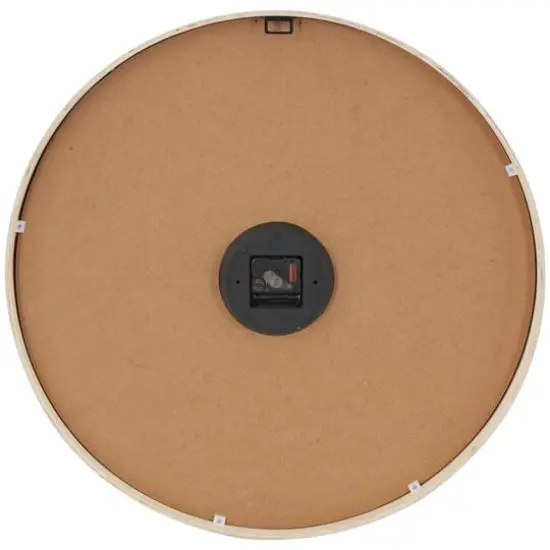 23.5" Woodgrain & White 2-Tone Wall Clock {9}