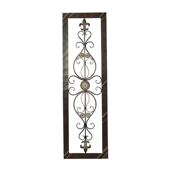 62" Brown Metal Rustic Wall D&eacute;cor {1}