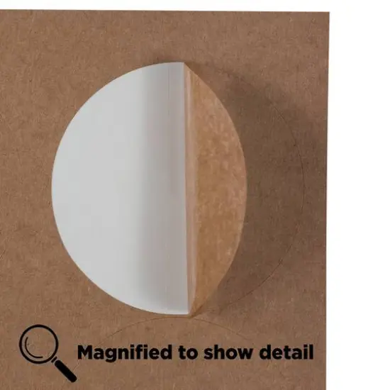 JAM Paper 2.5" Circle Product & Container Labels, 120ct. Brown Kraft {6}
