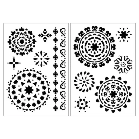 Medallion Plastic Stencils, 7" x 10" by Craft Smart&reg; {1}