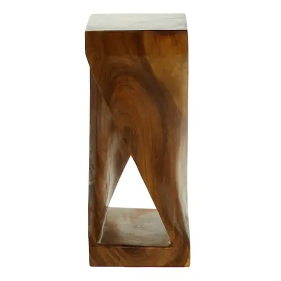 Brown Saur Wood Contemporary Accent Table {5}