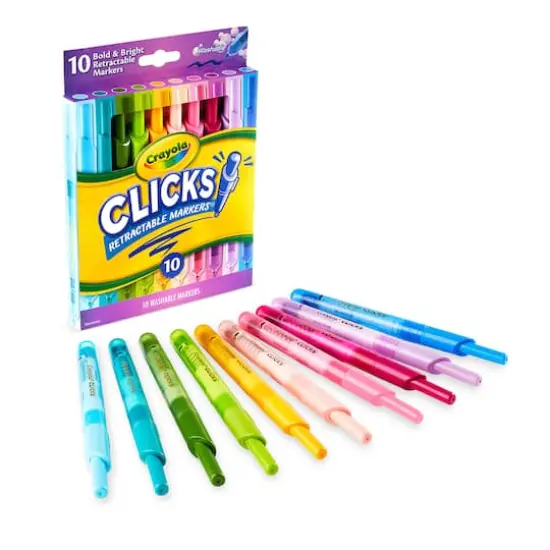 Crayola&reg; Washable CLICKS Bold/Brignt Retractable Markers {4}