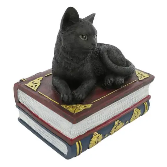 4.5" Black Cat with Books Tabletop D&eacute;cor by Ashland&reg; {5}