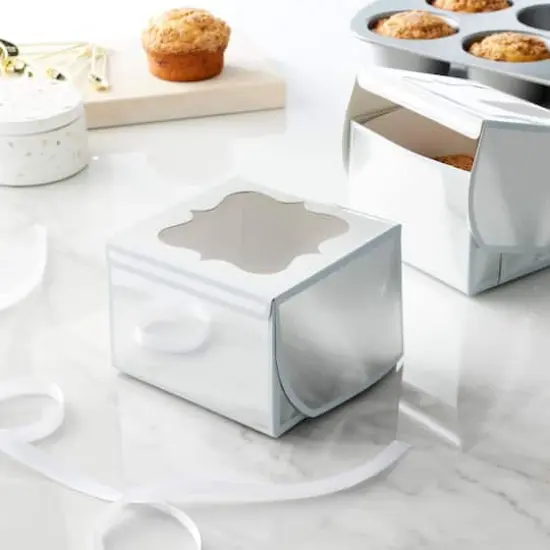 Silver And White Stripe Treat Boxes By Celebrate It&reg; {3}