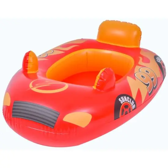34" Inflatable Red Children's Race Car Pool Float {1}