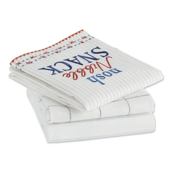 Asst What'S Cookin' Embellished Dishtowel (Set of 3) {3}