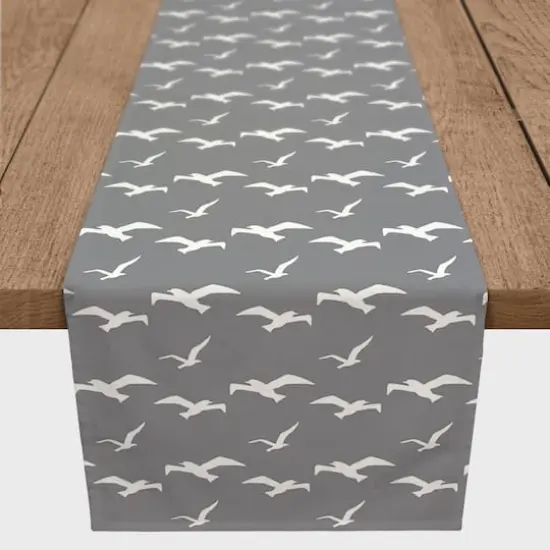 Seagulls Table Runner Gray {4}