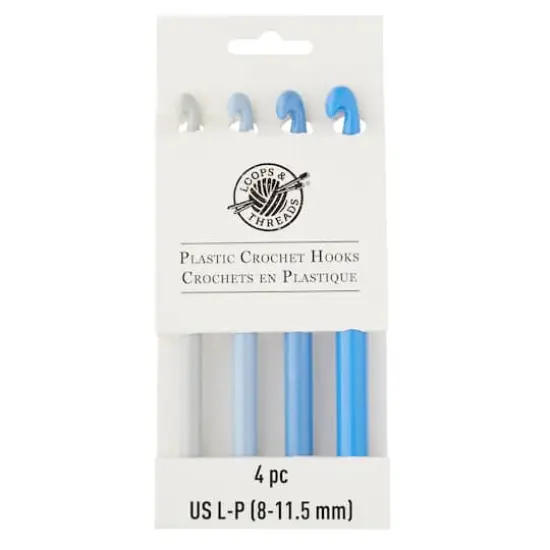 Plastic Crochet Hook Set by Loops & Threads&reg;, L-P {1}