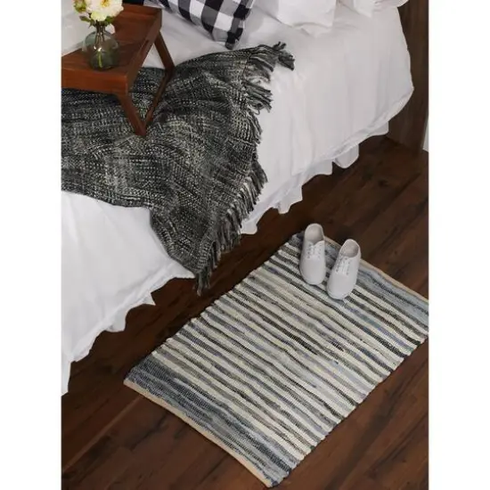 DII&reg; Multi Denim Rag Rug, 2ft. x 3ft. {7}