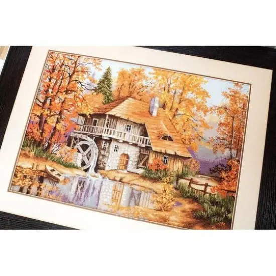 Luca-S Autumn Landscape Counted Cross Stitch Kit {12}