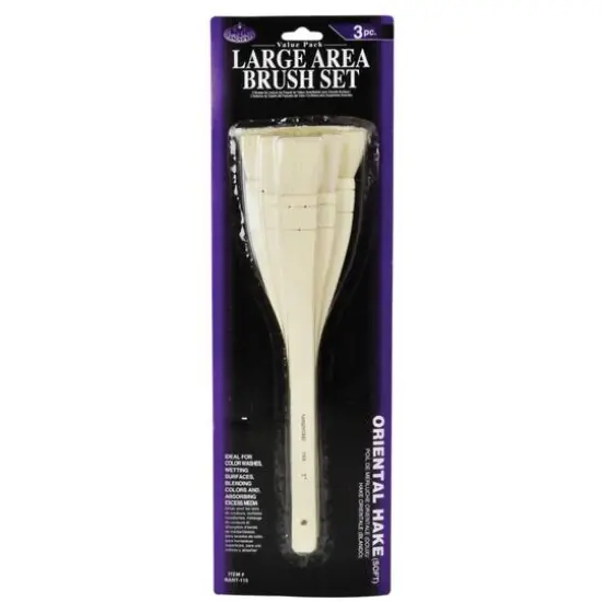 Royal & Langnickel&reg; Large Area 3 Piece Hake Brush Set {1}