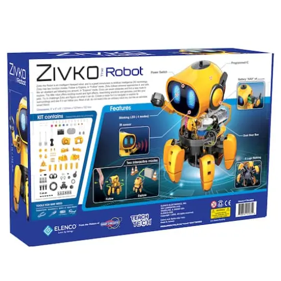 Elenco&reg; TEACH TECH&trade; Zivko the Robot Kit {4}