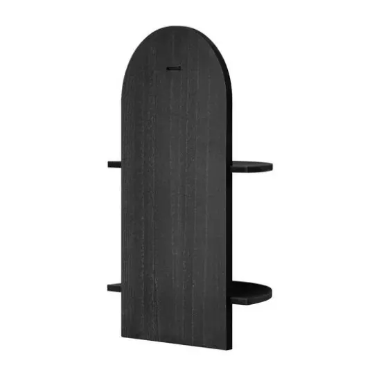 American Art Decor Lunar Ledges Wall shelf in Black - 23.75" x 14" {7}
