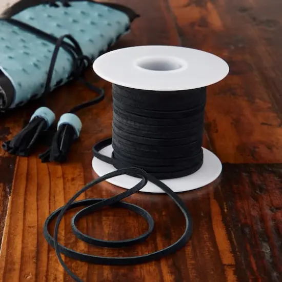 Suede Leather Lace by ArtMinds&trade; Black {3}