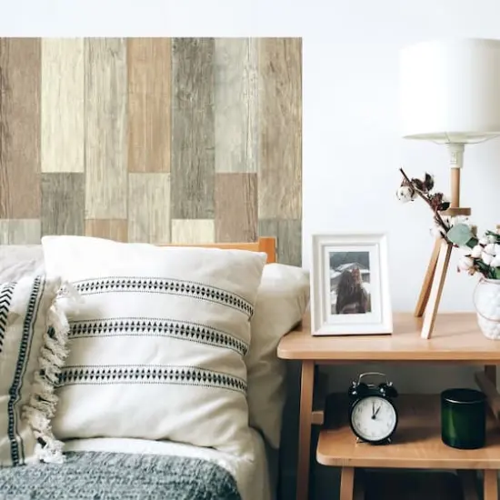 Roommates Distressed Barn Wood Plank Peel & Stick Giant Wall Decals {6}