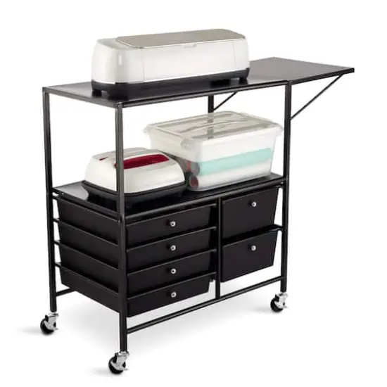 Essex Rolling Cart by Simply Tidy&trade; Black {4}