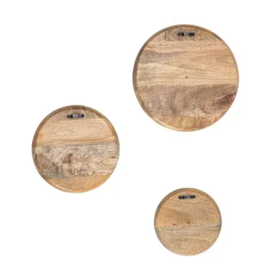 Habitat Decor Zev Wood Mosaic Wall Art Set {6}