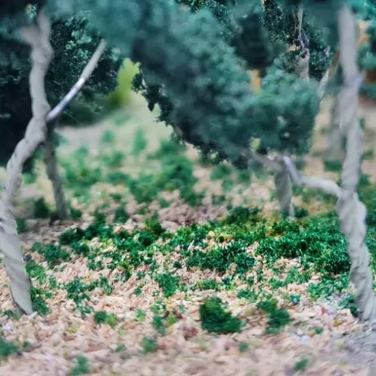 JTT Scenery Products Dark Green Coarse Blended Turf {3}