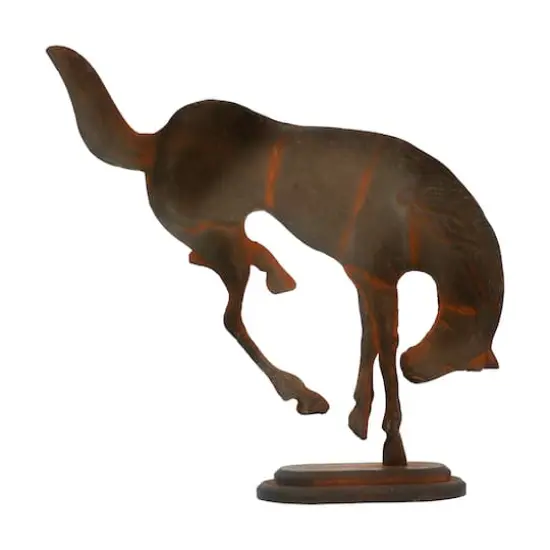 12" Rusted Bronze Metal Bucking Horse Tabletop D&eacute;cor by Ashland&reg; {4}