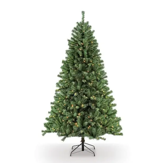 9ft. Pre-Lit Northern Fir Artificial Christmas Tree, Clear Lights {1}