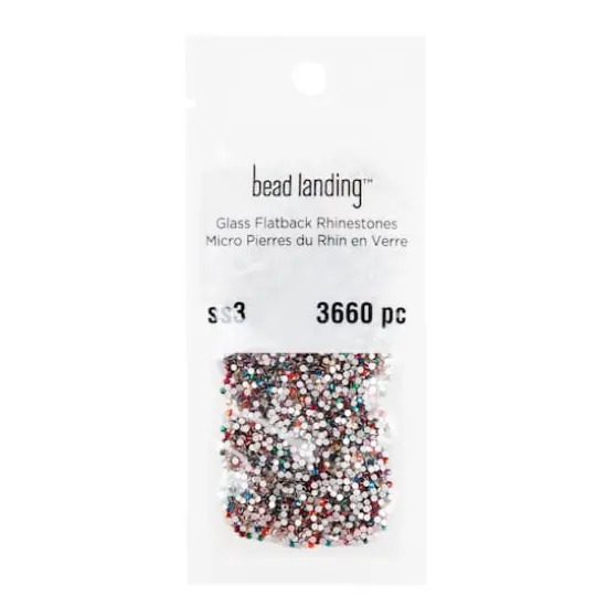 SS3 Glass Flatback Rhinestones by Bead Landing&trade; Rainbow {1}