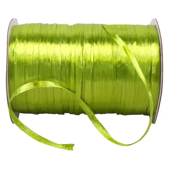 JAM Paper 1/4" Raffia Pearl Ribbon Jungle Green {1}