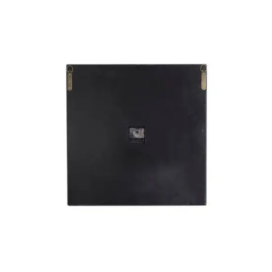 20" Black Wood Glam Wall Clock {6}