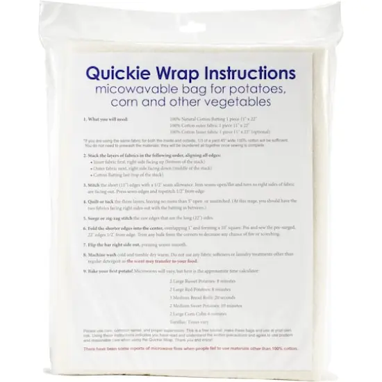 Bosal Katahdin Cotton Batting Quickie Wrap, 45" x 36" {3}