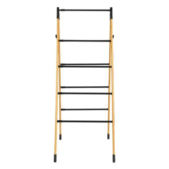 Household Essentials Bamboo V-Shaped Expandable Laundry Drying Rack {12}