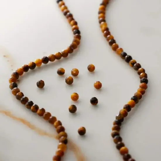 Tiger's Eye Faceted Round Beads, 2mm by Bead Landing&trade; {3}