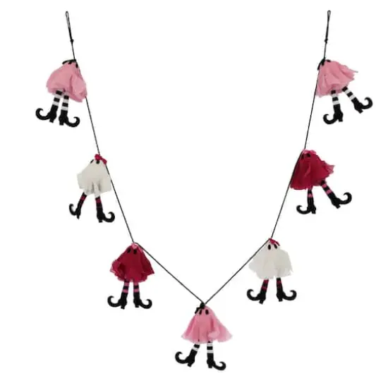 6ft. Pink Ghosts with Witch Legs Garland by Ashland&reg; {1}